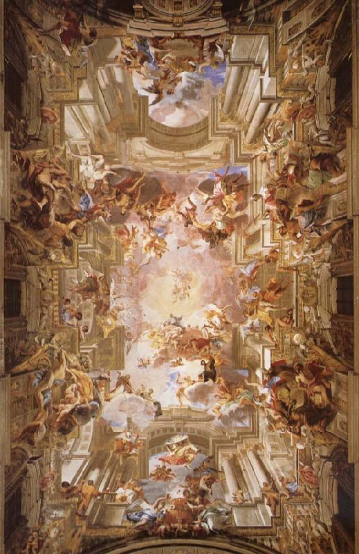 Andrea Pozzo The apotheosis of St. lgnatius Germany oil painting art